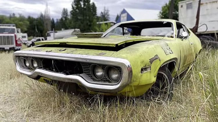Muscle Cars and Hot Rods End Up in a Salvage Yard