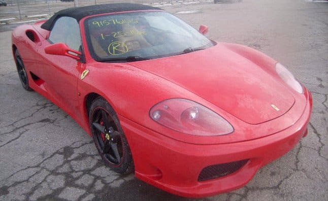 Salvage Title Ferrari