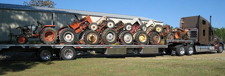 Used Tractors are taken to the salvage yards